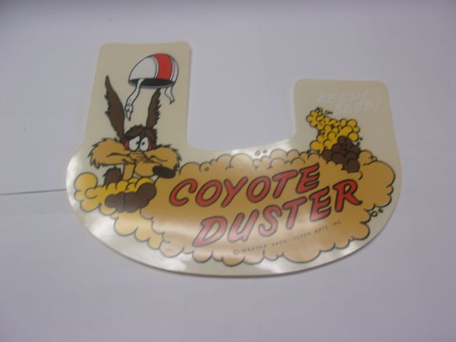 COYOTE DUSTER AIR CLEANER DECAL